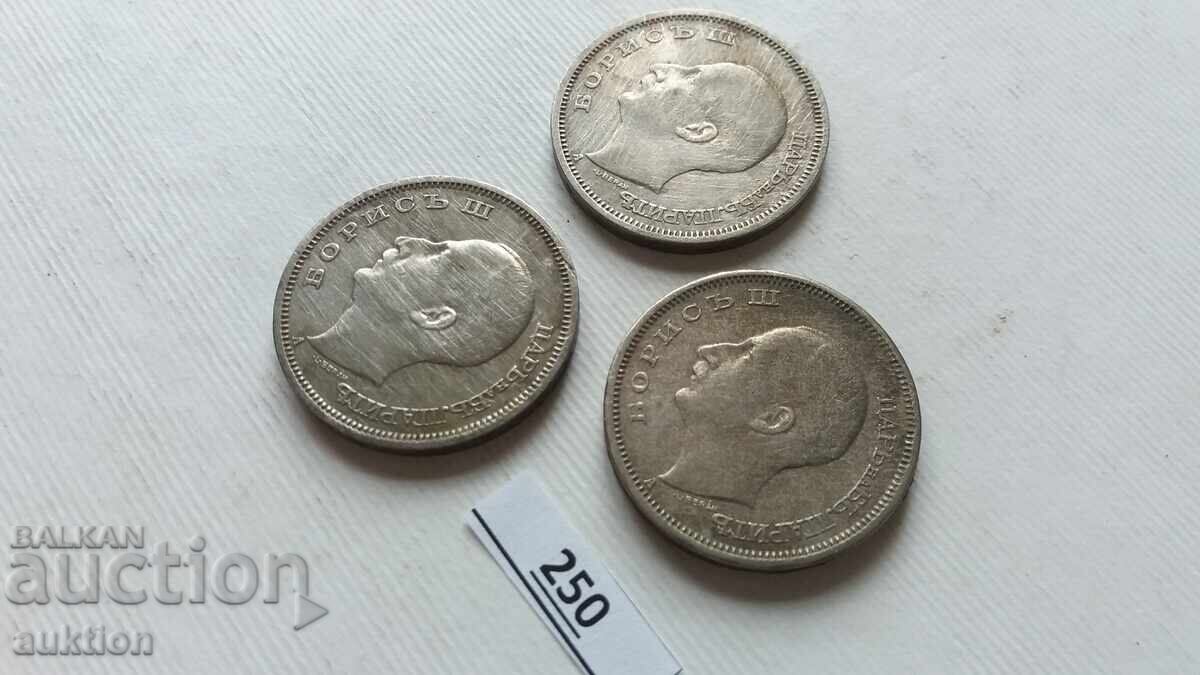 3 pieces of 50 LEVA 1940 and 1943 - 5