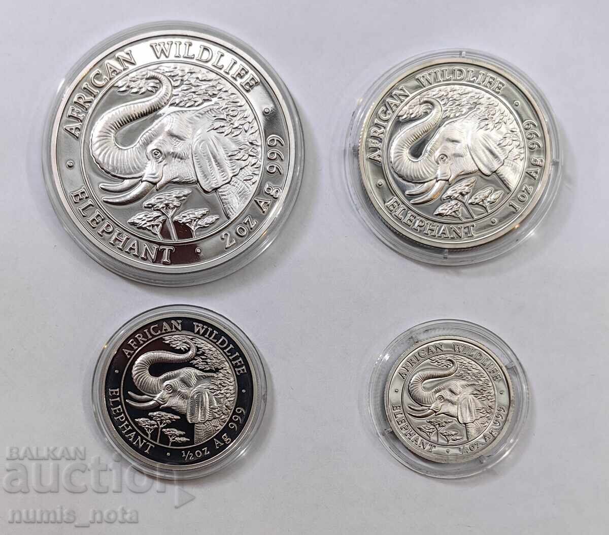 African Elephant 2005. Extremely Rare Set - 5 African Elephant 2005. Extremely Rare Set - 5