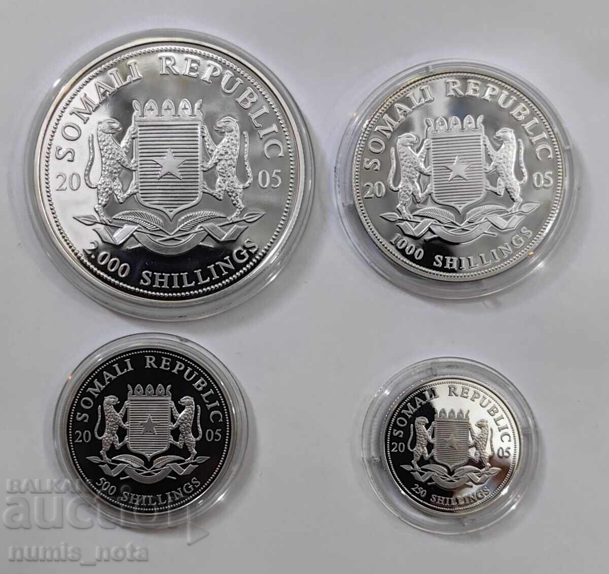 African Elephant 2005. Extremely Rare Set - 6 African Elephant 2005. Extremely Rare Set - 6