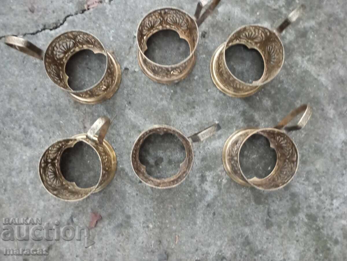 Old Soviet filigree underglasses with price 60.00 BGN | € 30.68