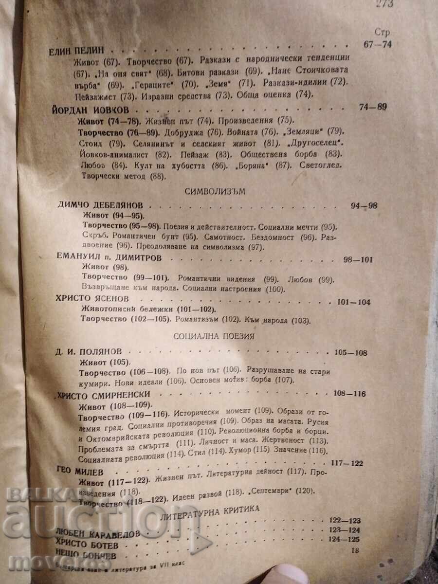 Παράδοση Bŭlgarski ezik i literatura za 7 klas. 1947 godina
