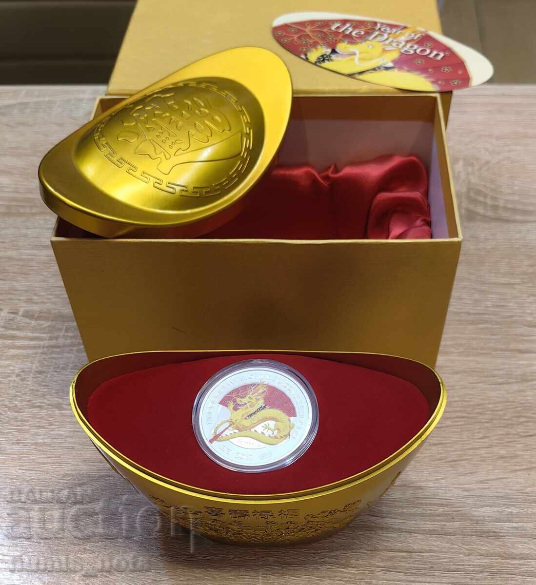 Delivery of 2 Dollars 2012 Niue - Year of the Dragon