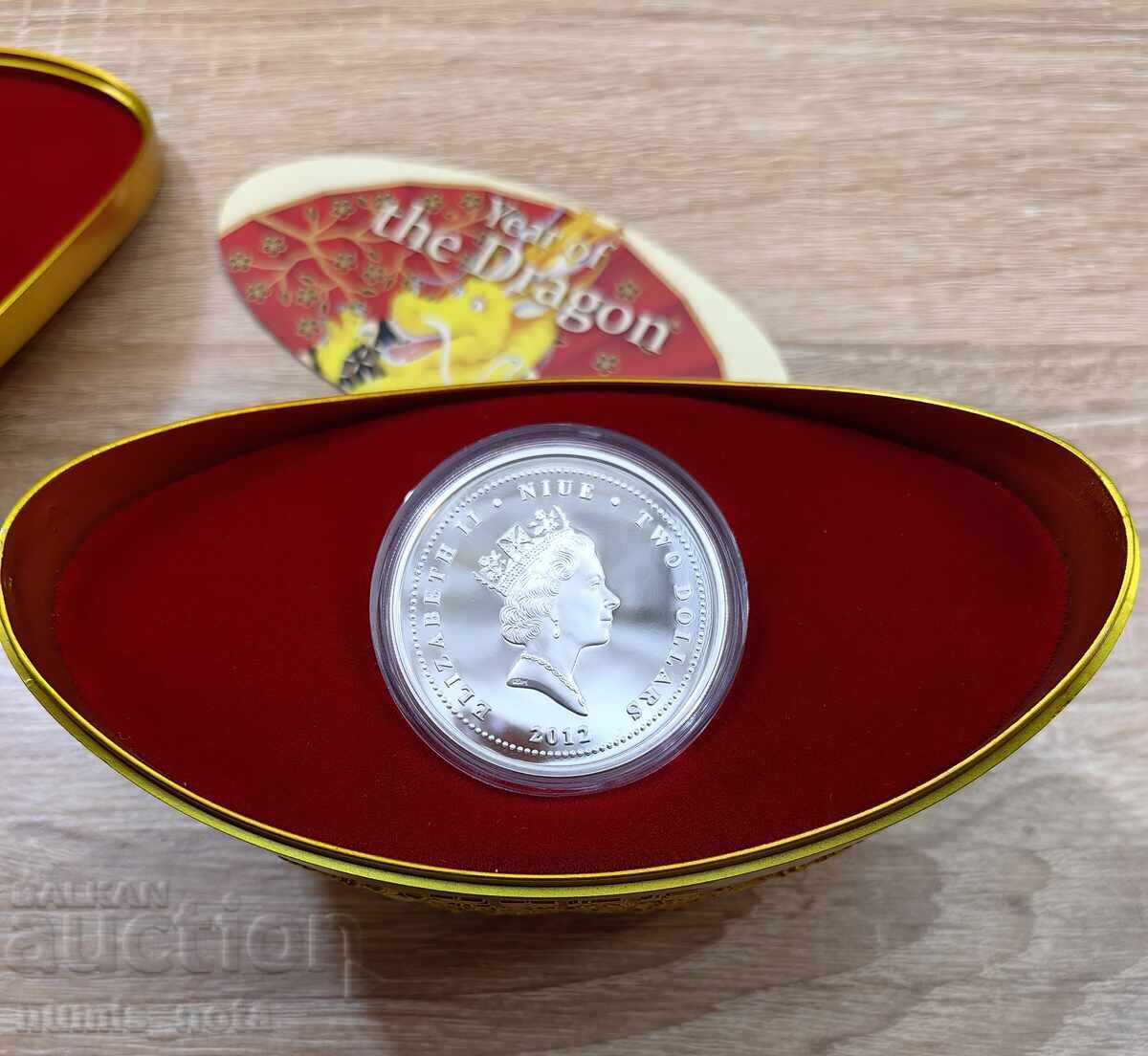 2 Dollars 2012 Niue - Year of the Dragon - 7