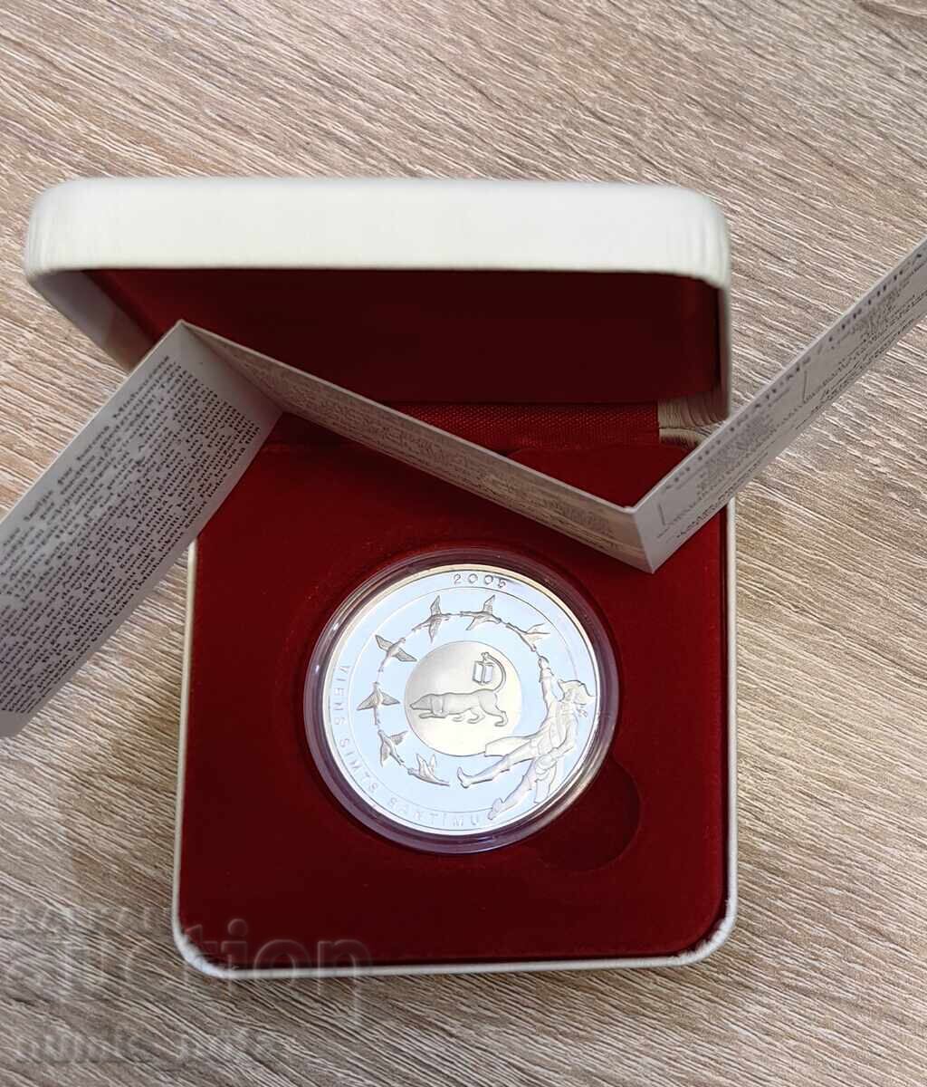 Licitație 100 santimi 2005 Letonia - Baronul Münchhausen Licitație 100 santimi 2005 Letonia - Baronul Münchhausen