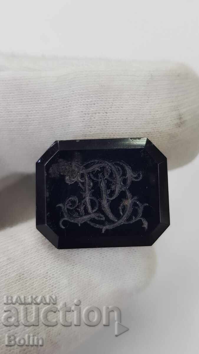 Rare and very beautiful agate stone seal 19th century - 5