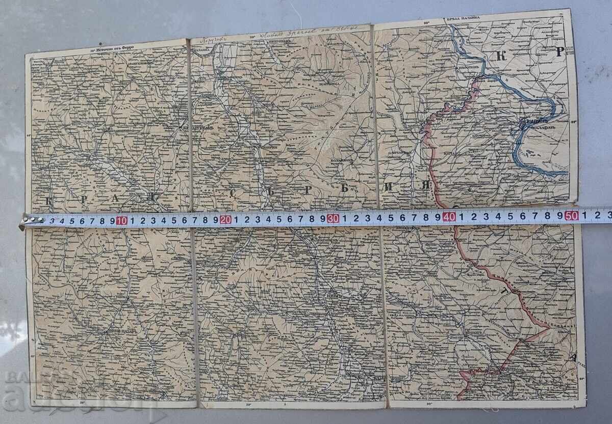 HARTĂ VECHE DE Vidin REGATUL SERBIEI REGATUL BULGARIEI - 5 HARTĂ VECHE DE Vidin REGATUL SERBIEI REGATUL BULGARIEI - 5