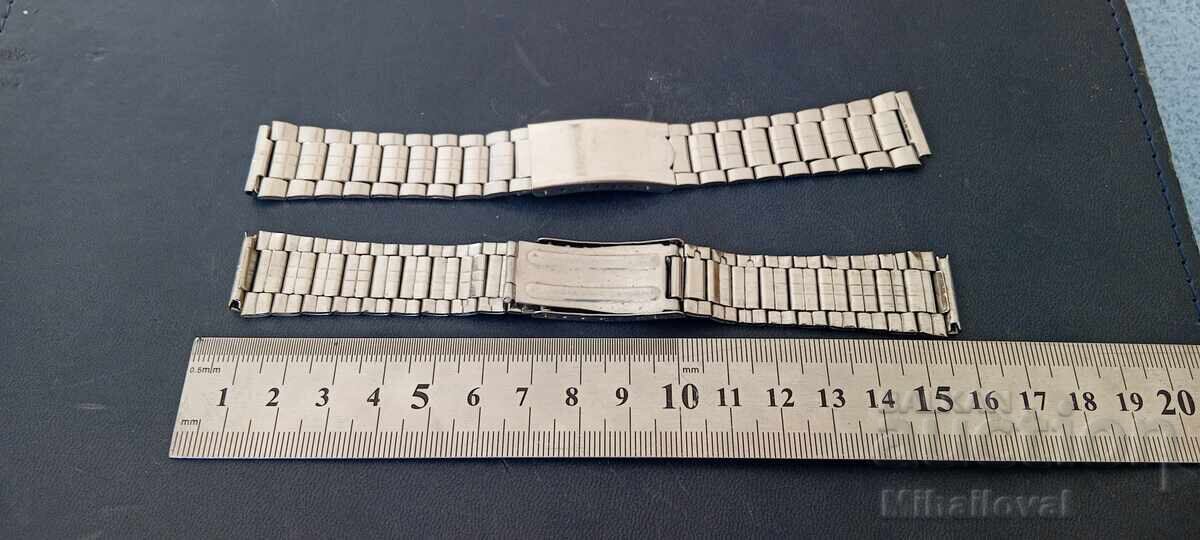 Auction  Lot of 2 watch straps 18 mm new