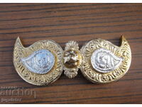 Bulgarian folk pafta (ornate belt buckle) paftas (belt buckles) from a folk ensemble