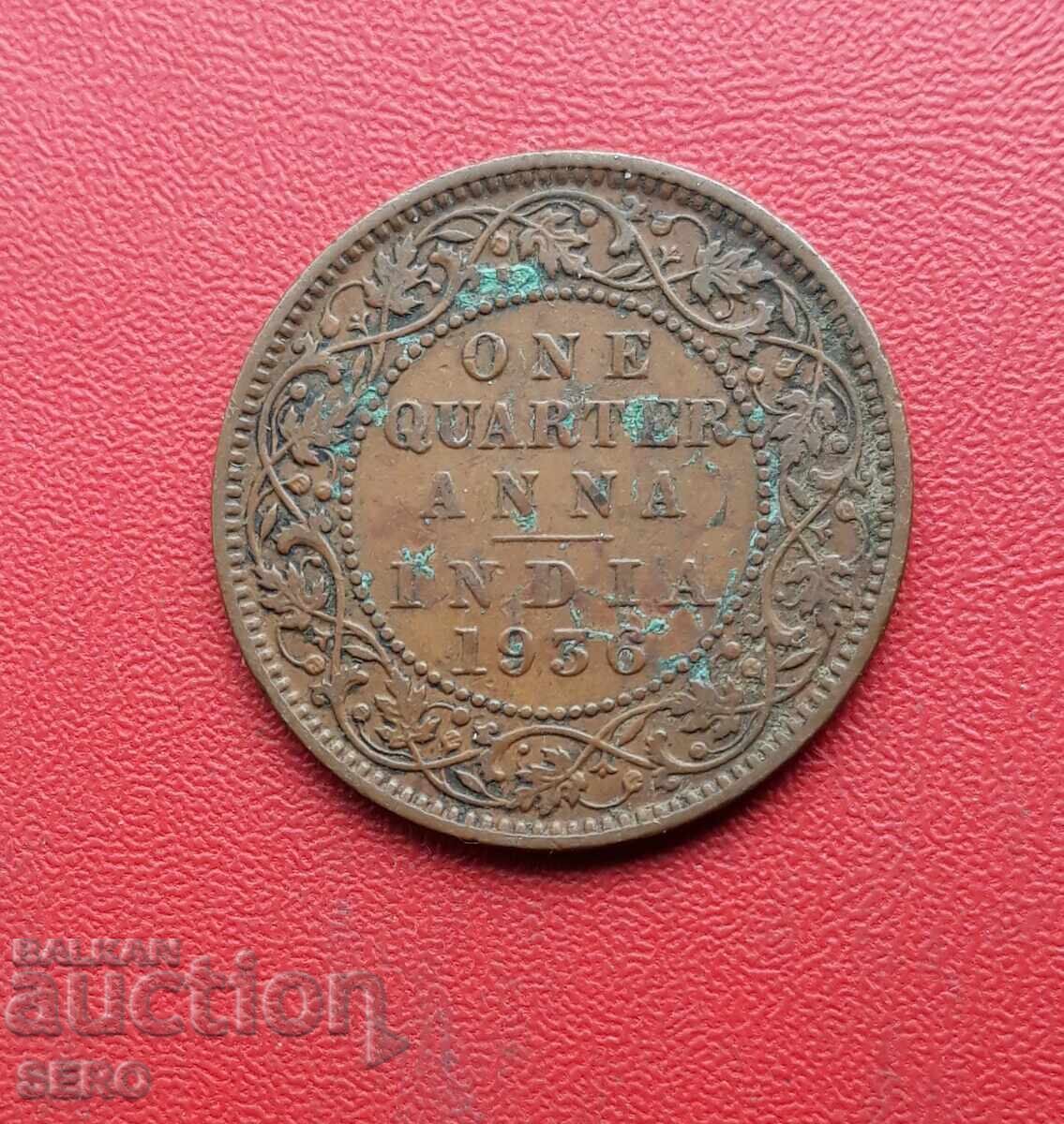 Ινδία - 1/4 Άννα 1936 Ινδία - 1/4 Άννα 1936