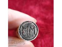 Authentic personal stamp and red wax