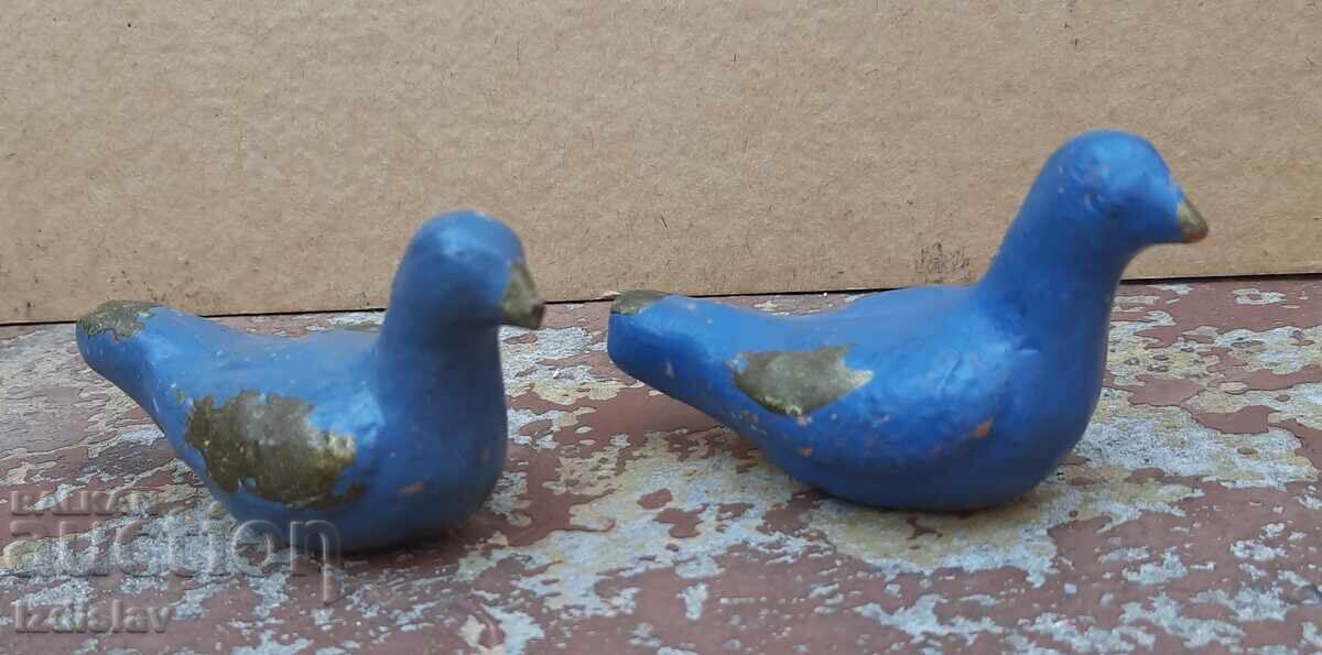 Two old ceramic whistles in the shape of birds - 5