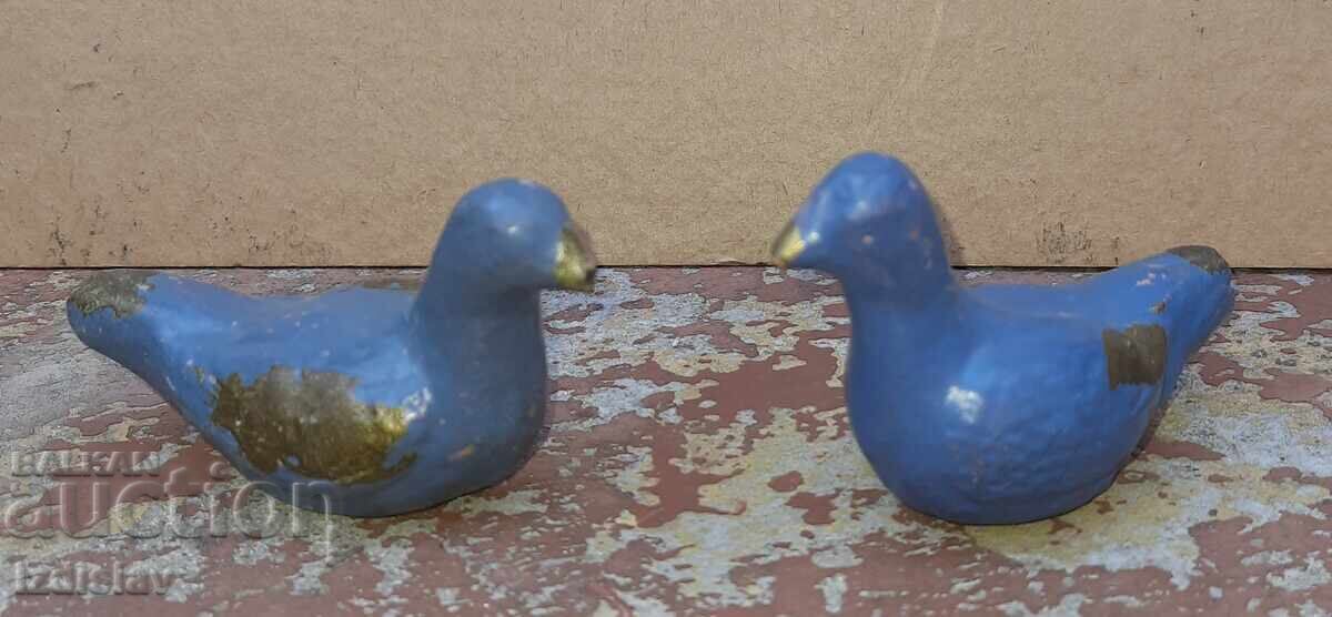 Two old ceramic whistles in the shape of birds - 7