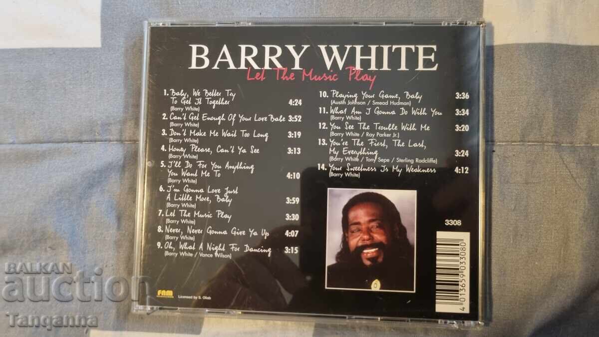 Original Barry White Record with price 15.00 BGN | € 7.67