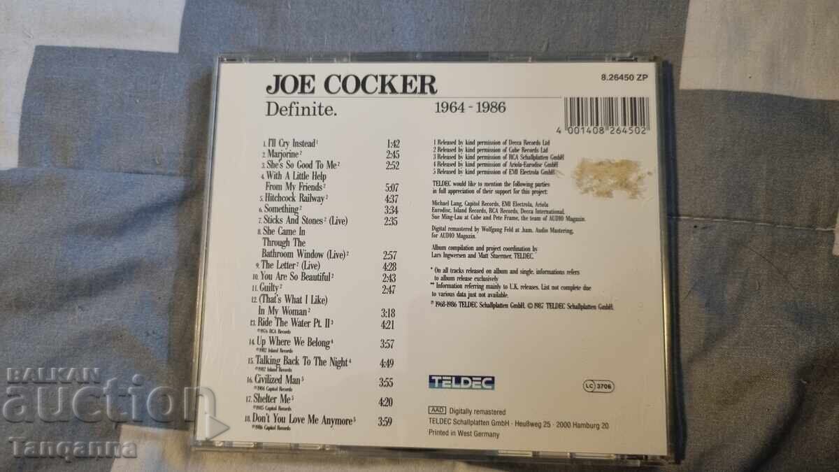 Original Joe Cocker CD with price 15.00 BGN | € 7.67