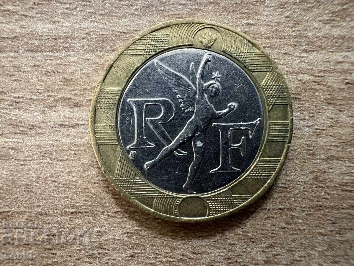 Franța - 10 franci (1989) cu preț 0.20 BGN | € 0.10