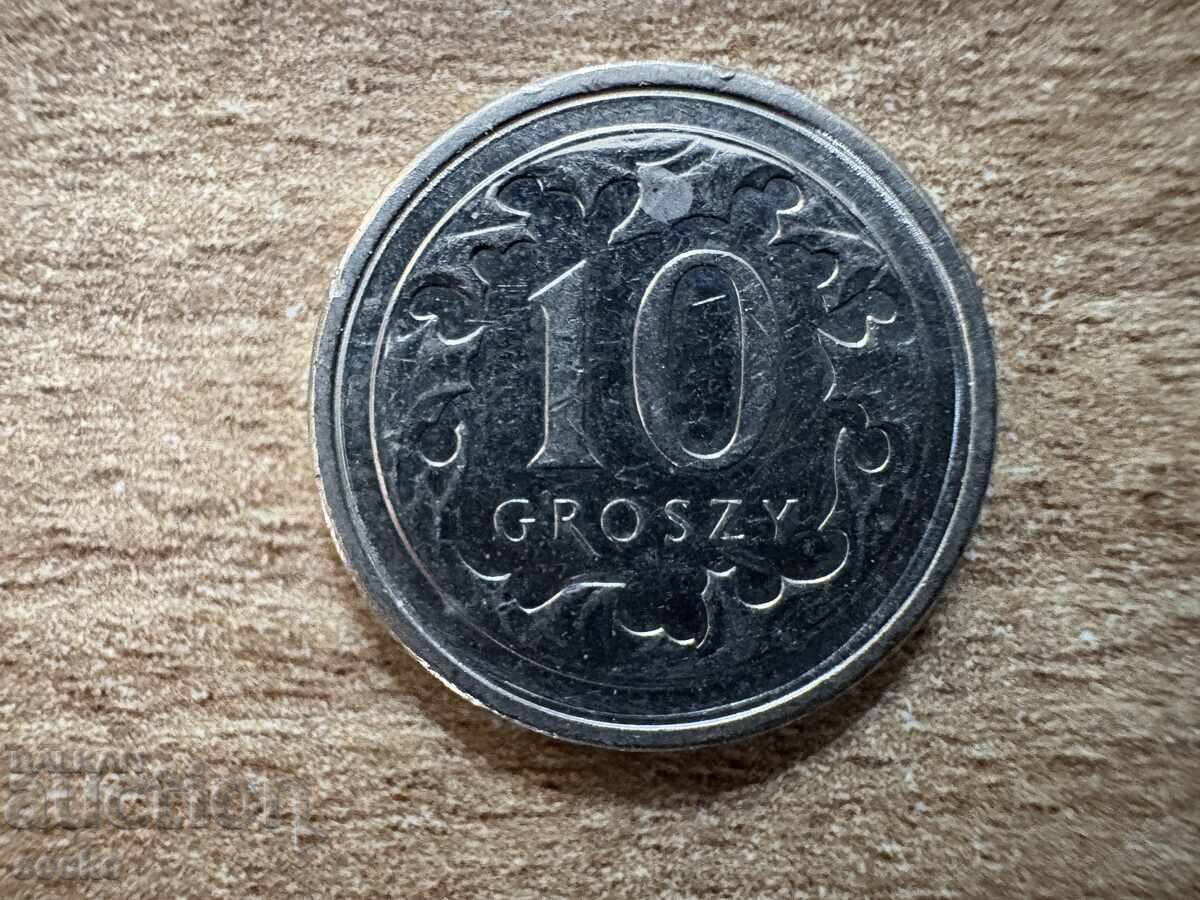 Polonia - 10 groși (2018)