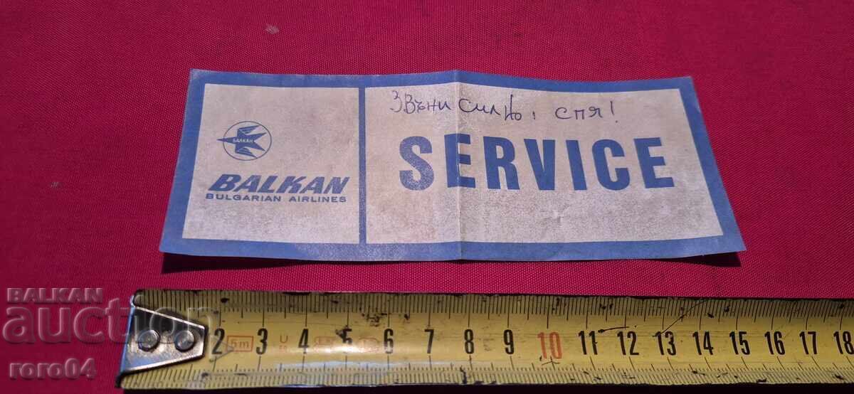 BALCAN - SERVICE - Sună tare, dorm! - 5