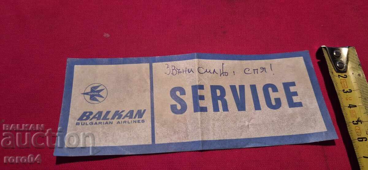 BALCAN - SERVICE - Sună tare, dorm! - 6