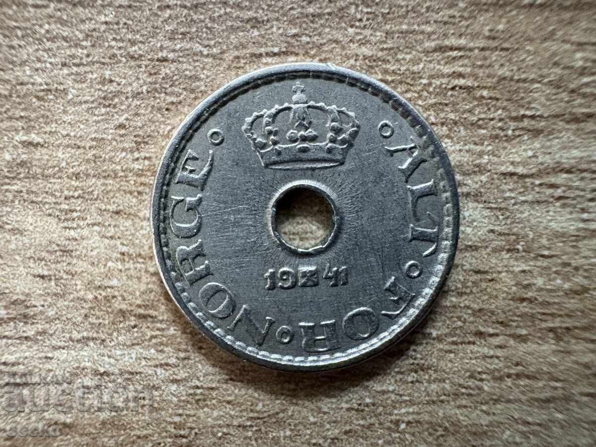 Norway - 10 yøre (1941) with price 0.70 BGN | € 0.36