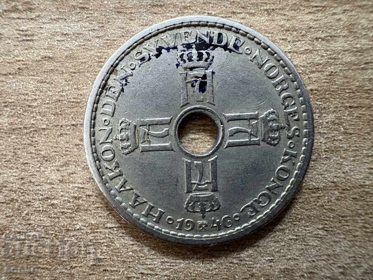 Норвегия - 1 крона (1946) с цена 0.85 лв. | € 0.43 Норвегия - 1 крона (1946) с цена 0.85 лв. | € 0.43