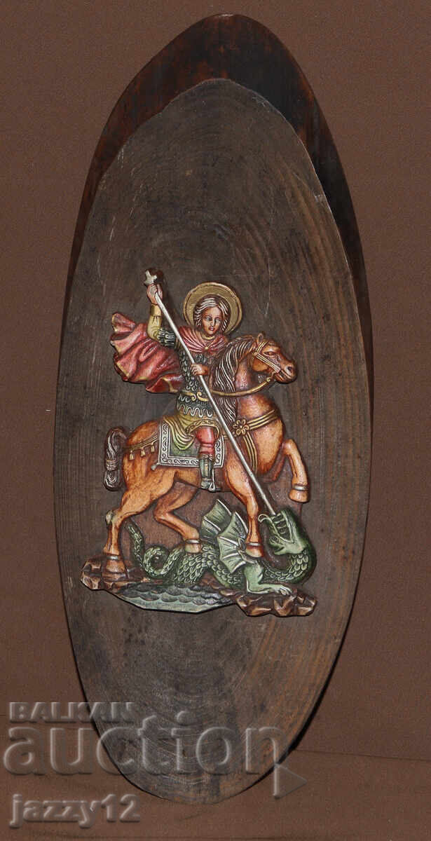 Ανάγλυφη εικόνα Άγιος Γεώργιος ο Τροπαιοφόρος