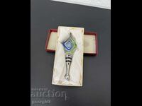 Murano style bottle stopper. No. 7417