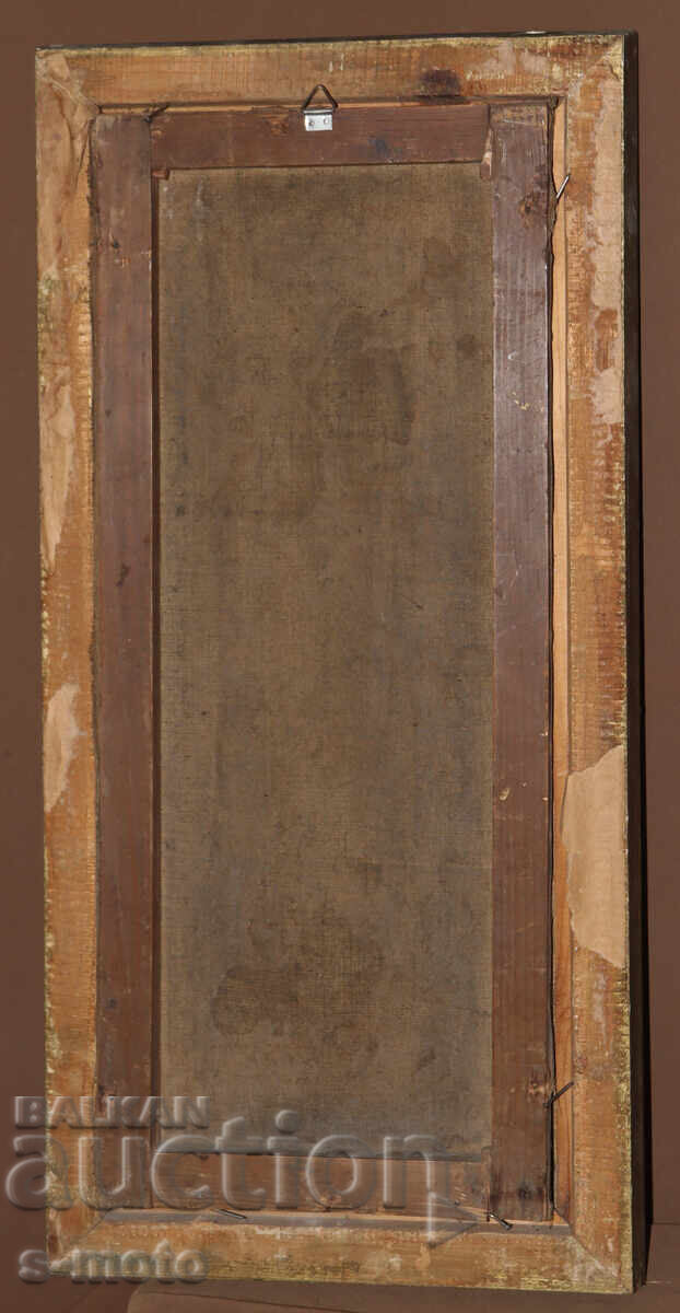 Παλιός ελαιογραφία δασικού τοπίου - 7