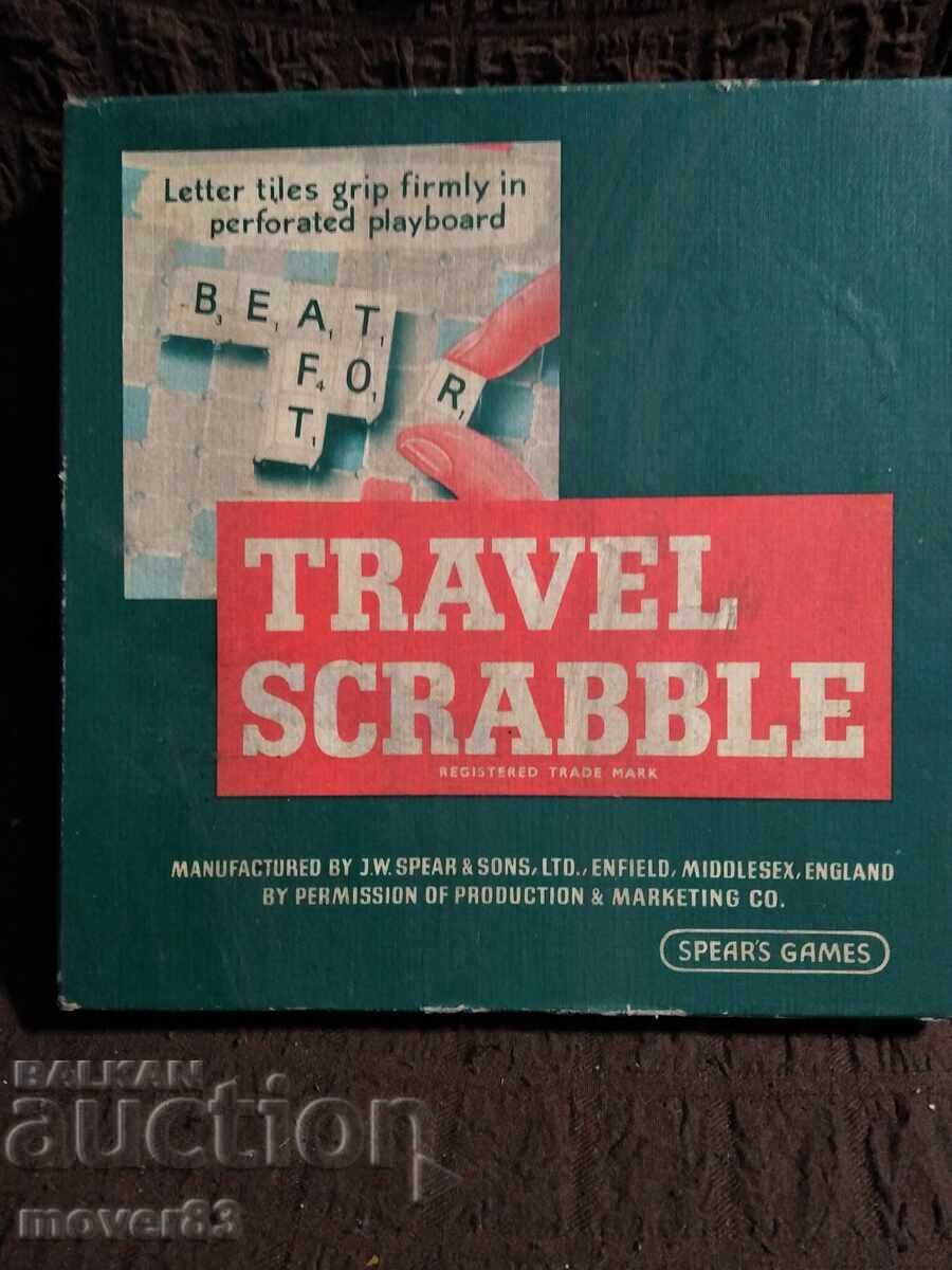 Old board game "Travel Scrabble"