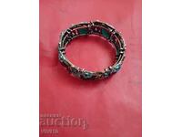 Antique bracelet with stones and enamel