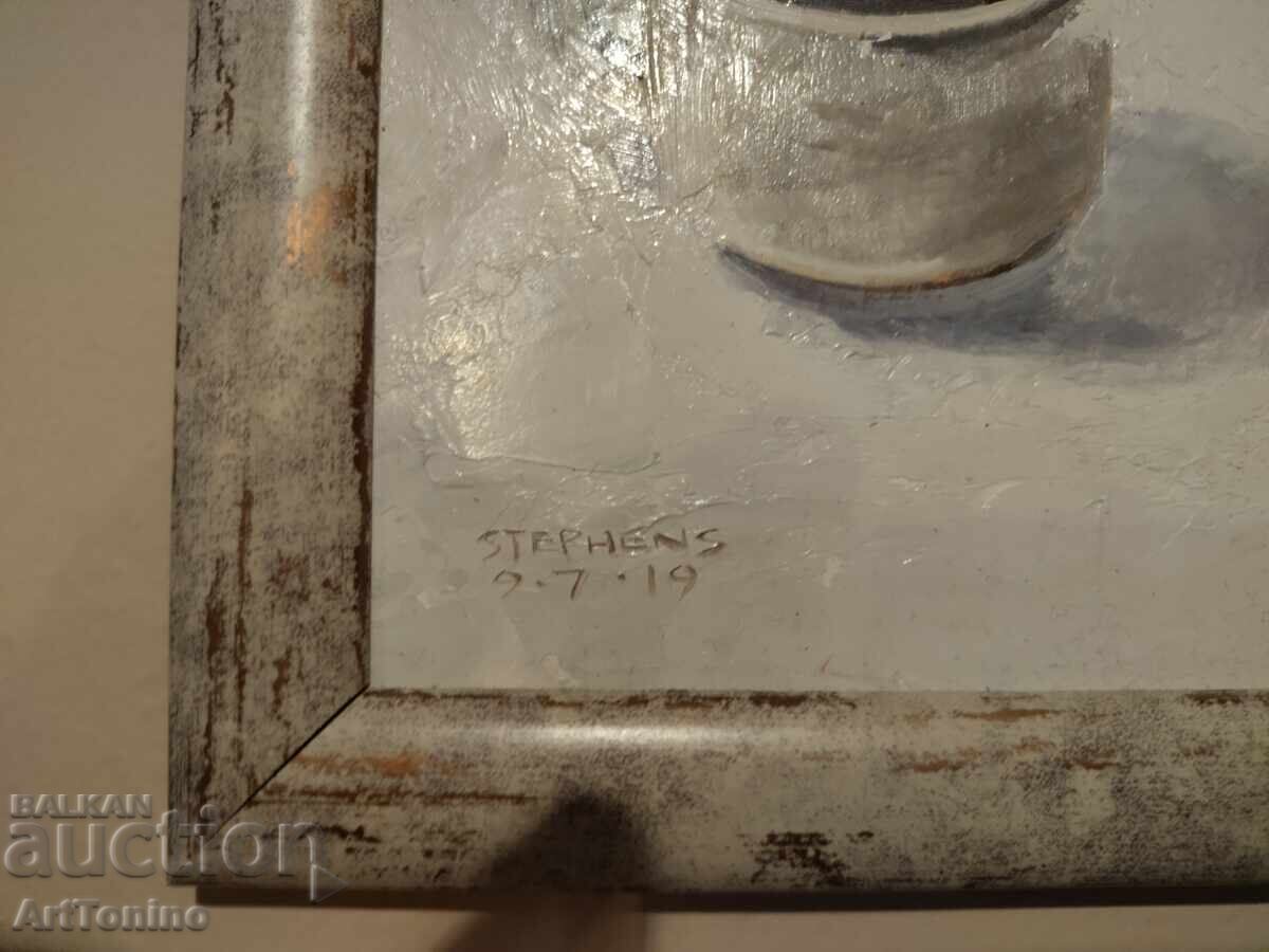 Δημοπρασία Νεκρή φύση από τον Αμερικανό καλλιτέχνη Craig Stephens - Φλιτζάνι καφέ