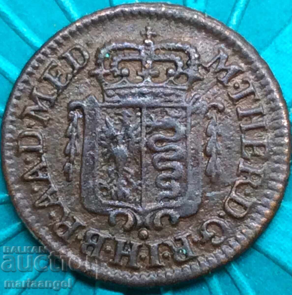 Austria for Italy Quattrino 1777 Maria Theresa RARE - 7