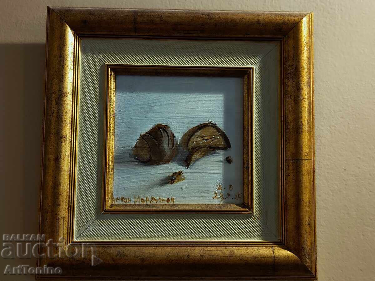 Oil painting Still life-Chocolate bonbon -Artist A. Yordanov Oil painting Still life-Chocolate bonbon -Artist A. Yordanov