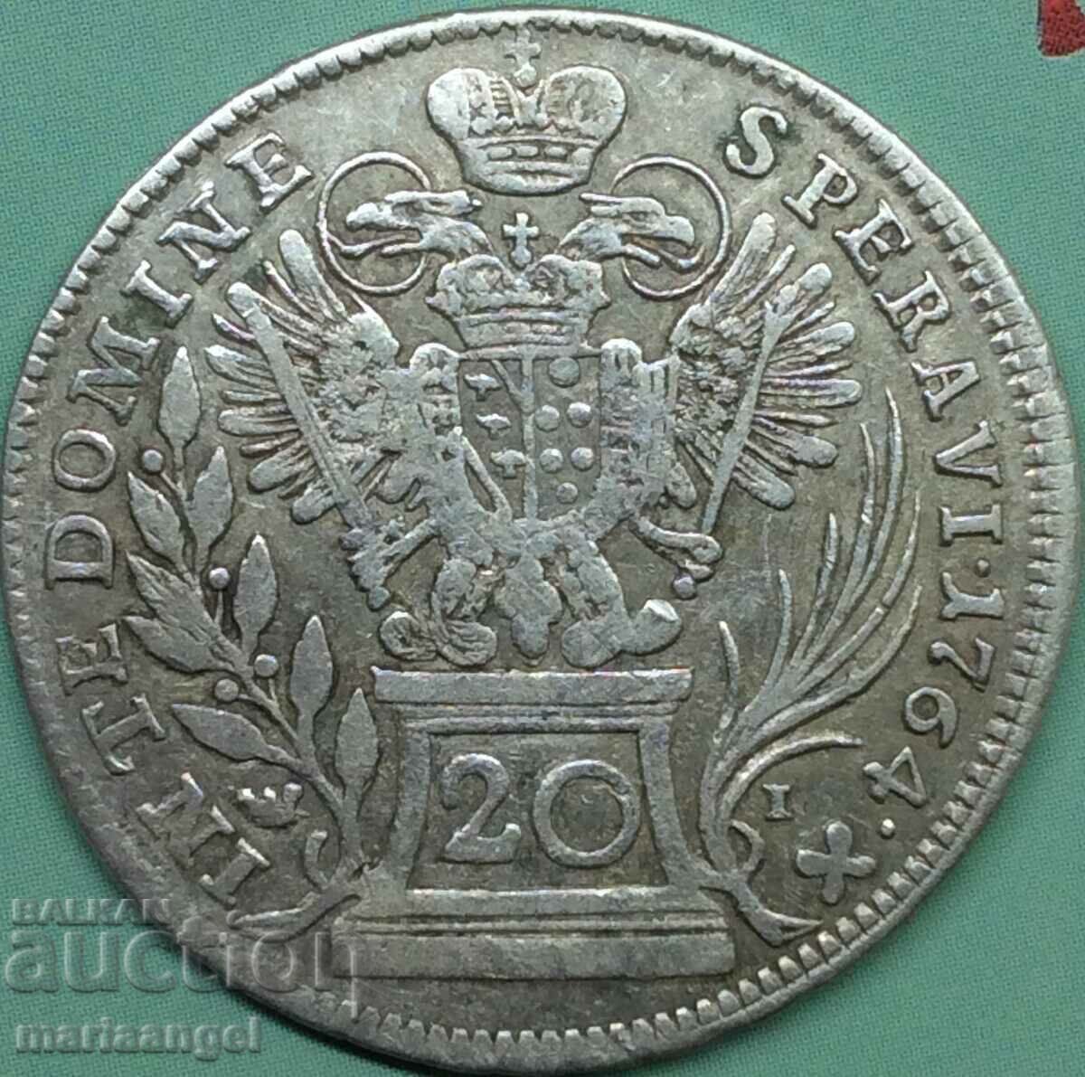 Austria 20 Kreuzer 1764 Franz Stefan Silver - RARE with price 129.00 BGN | € 65.96 Austria 20 Kreuzer 1764 Franz Stefan Silver - RARE with price 129.00 BGN | € 65.96