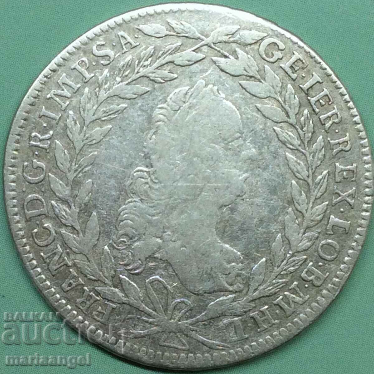 Auction Austria 20 Kreuzer 1764 Franz Stefan Silver - RARE Auction Austria 20 Kreuzer 1764 Franz Stefan Silver - RARE