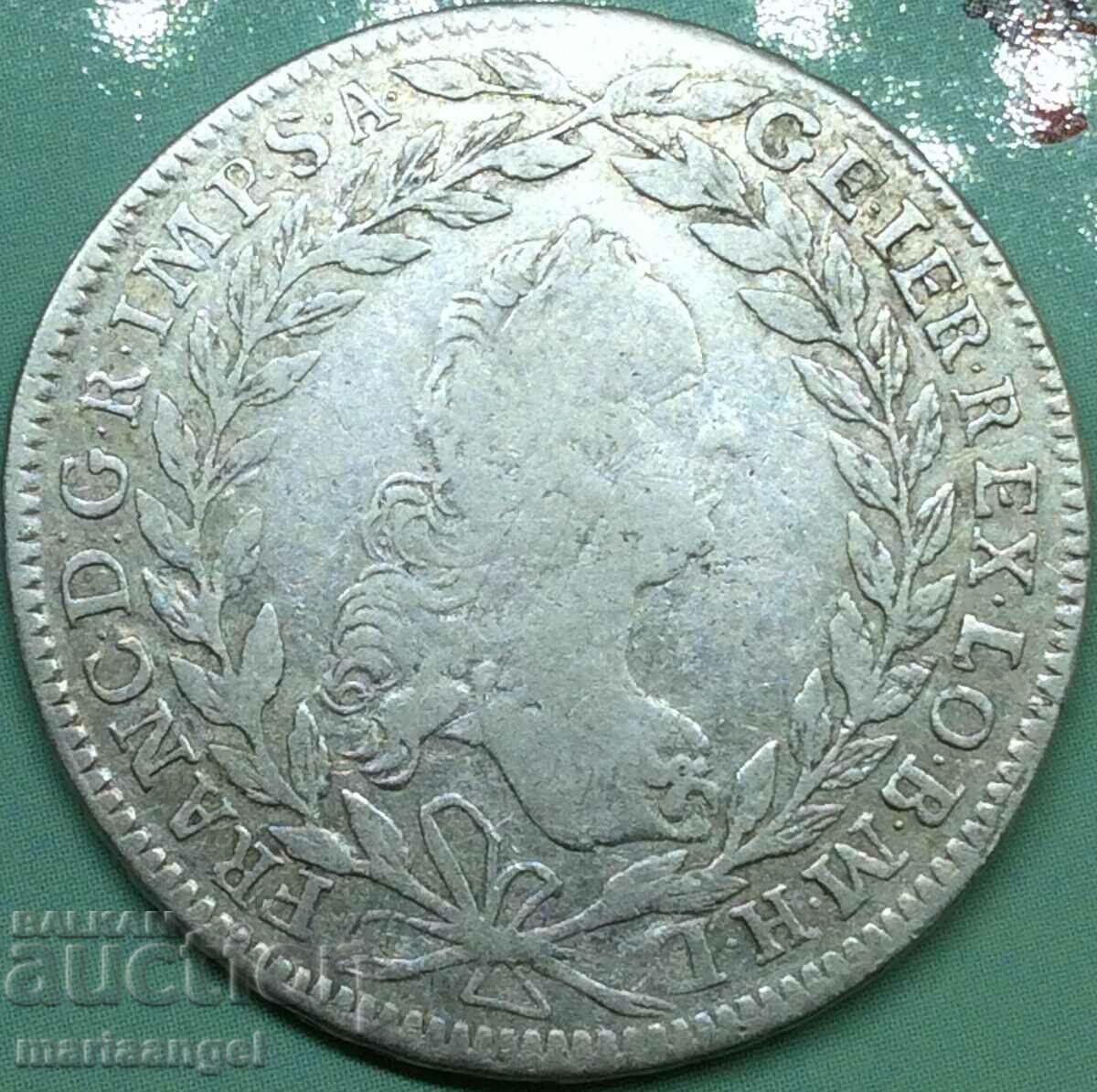 Austria 20 Kreuzer 1764 Franz Stefan Silver - RARE Austria 20 Kreuzer 1764 Franz Stefan Silver - RARE