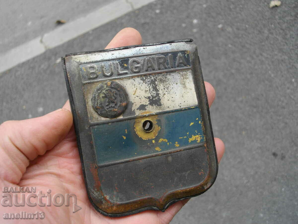 Delivery of RETRO PLATE CAR PLATE BULGARIA BRONZE COAT OF ARMS