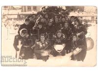 1952 FOTOGRAFIE VECHE LOM DUHOVĂ ORCHESTRĂ FANFARĂ E489