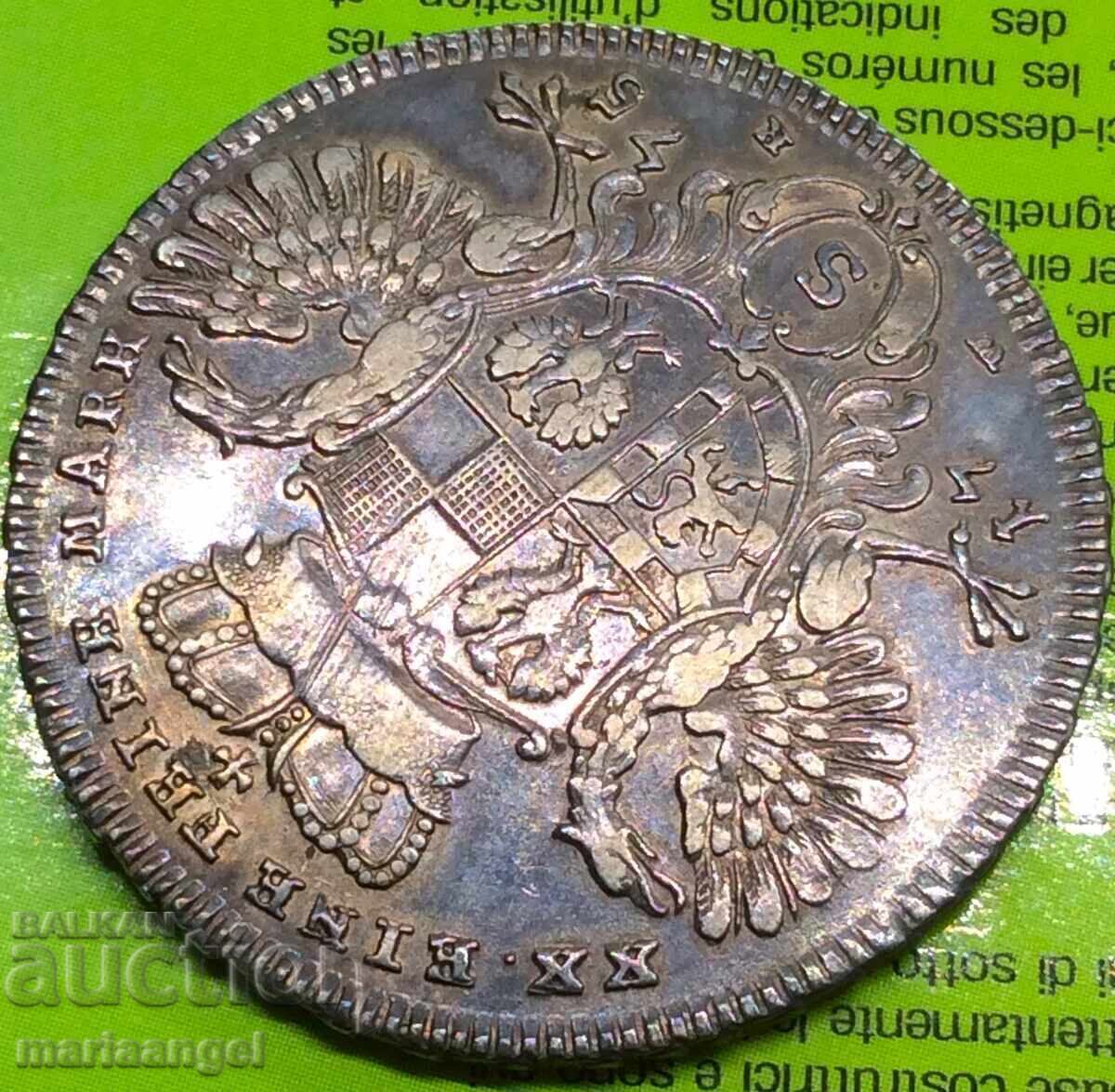 Παράδοση Brandenburg-Ansbakh 1/2 Τάληρο 1775 Γερμανία Αλέξανδρος ασήμι