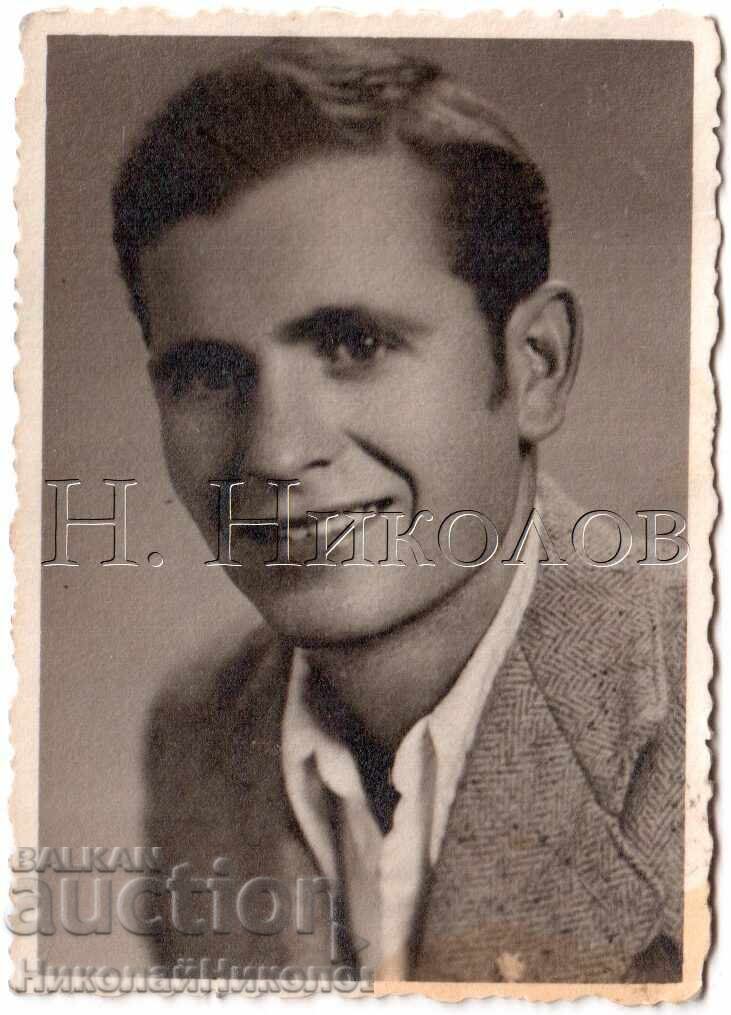 1942 SMALL OLD PHOTO HARMANLI YOUNG MAN E495