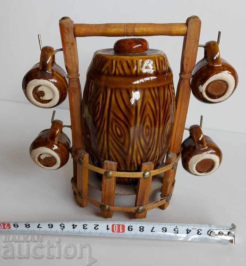 Delivery of SOC CERAMIC SERVICE FOR BRANDY GLASS CUPS BURENTS KANELKA