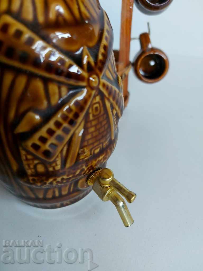 SOC CERAMIC SERVICE FOR BRANDY GLASS CUPS BURENTS KANELKA - 6