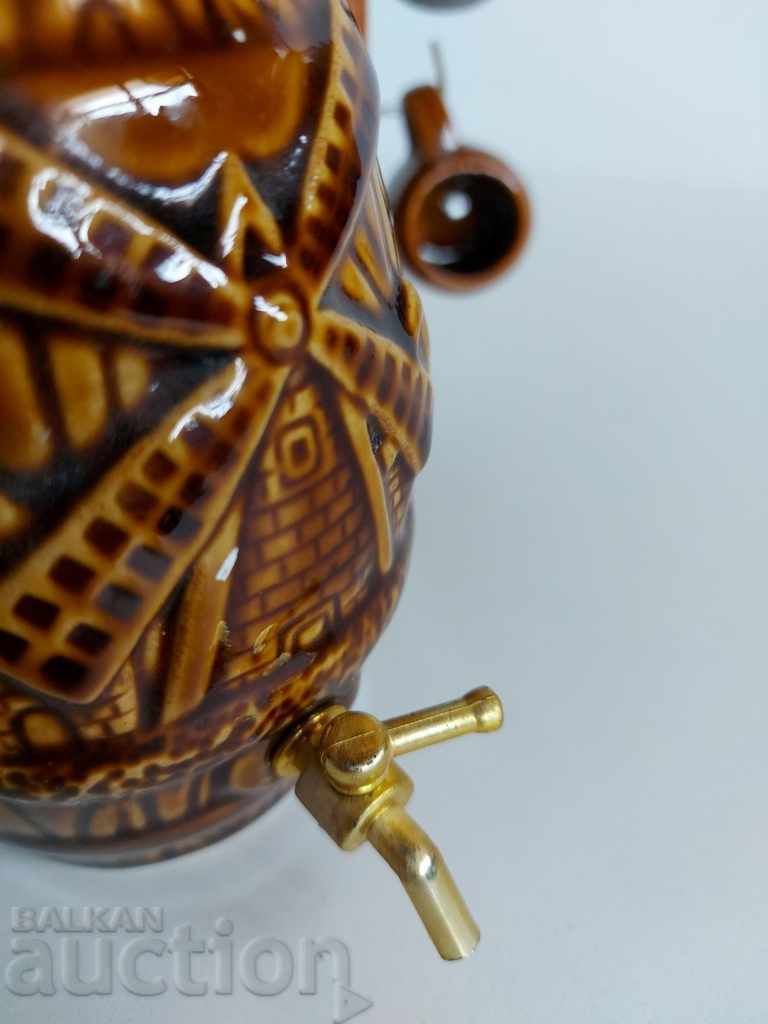 SOC CERAMIC SERVICE FOR BRANDY GLASS CUPS BURENTS KANELKA - 7