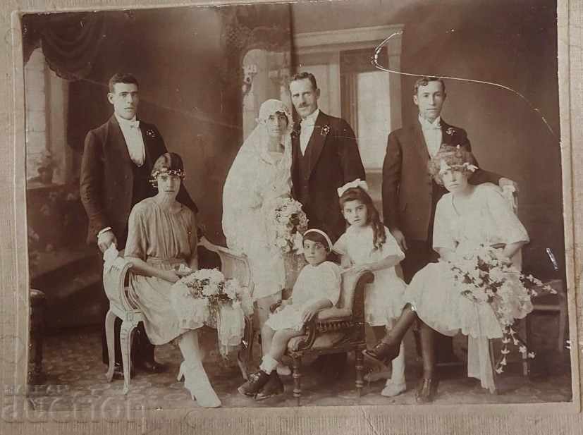 СВАТБА СВАТБЕНА СНИМКА ФОТОГРАФИЯ КАРТОН ЦАРСТВО БЪЛГАР - 5