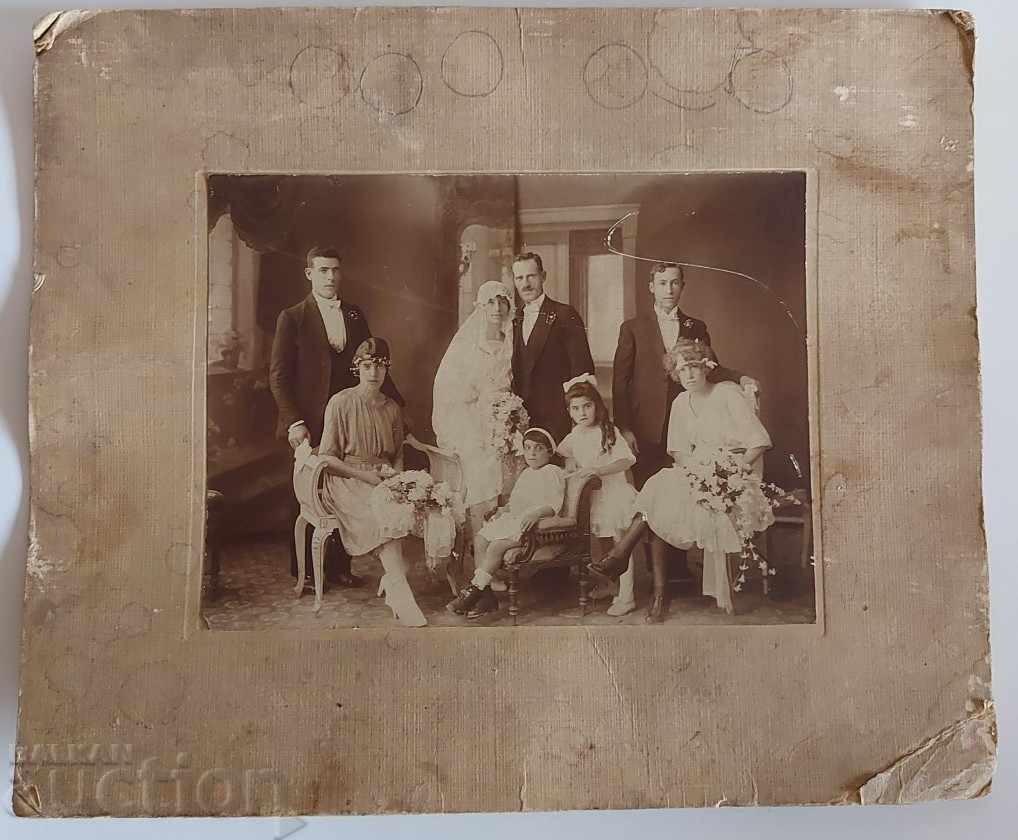 СВАТБА СВАТБЕНА СНИМКА ФОТОГРАФИЯ КАРТОН ЦАРСТВО БЪЛГАР