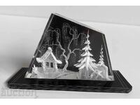 ЗИМЕН ПЕЙЗАЖ СССР СОЦ СЪВЕТСКИ СУВЕНИР