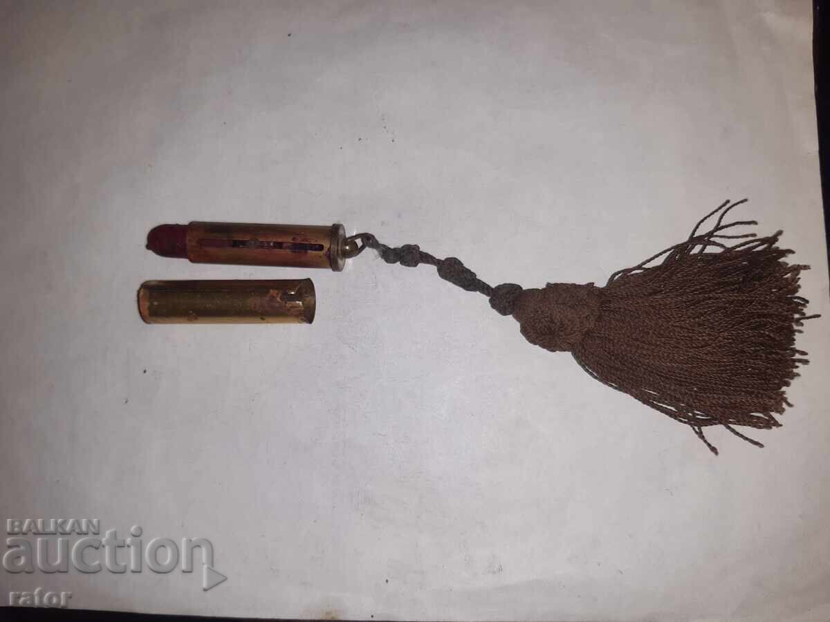 Very old beautiful rare powder compact with lipstick - 100 years old - 6