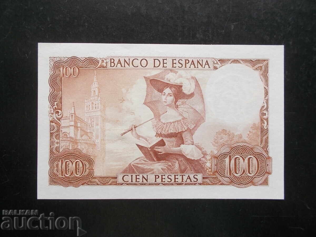 SPAIN, 100 Pesetas, 1965, UNC with price 18.99 BGN | € 9.71