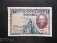 SPANIA, 25 pesetas, 1928