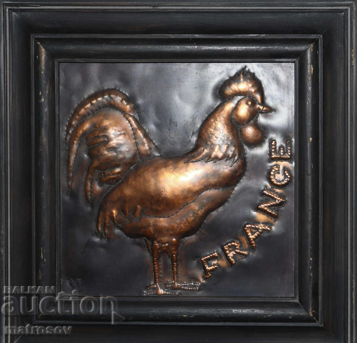 Original Copper Relief Picture, Rooster with price 160.00 BGN | € 81.81