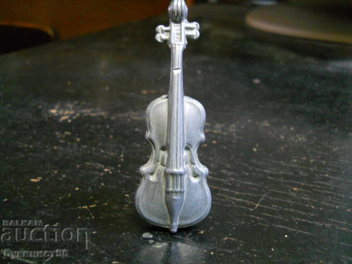 Metal double bass (miniature)